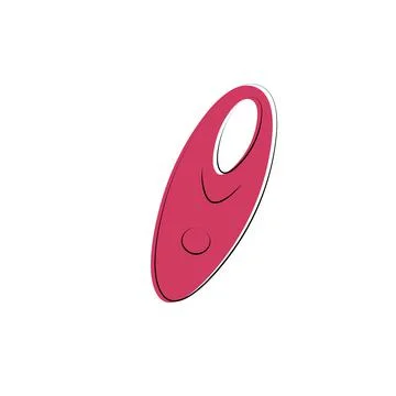 Vibrating pulsating face massager. Lymphatic drainage and tightening gadget for Stock Illustration