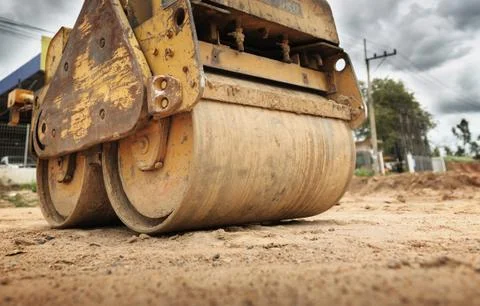Vibrating roller Stock Photos