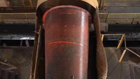 Vibrating screen, machine for grading bulk materials. Stock-Footage 263580021