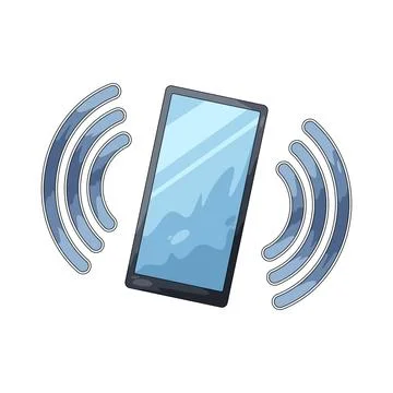 Vibrating smartphone illustration Illustration