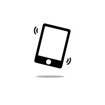 Vibrating Smartphone. Smartphone notification. Vector. Stock Illustration