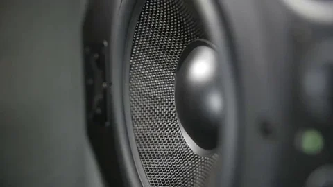 Vibrating working speaker Stock-Footage 69196971