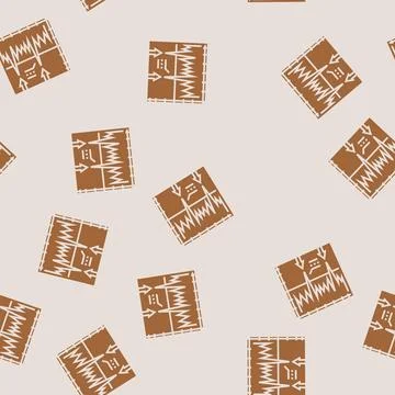 Vibration analysis mechanical engineer glyph seamless pattern イラスト素材