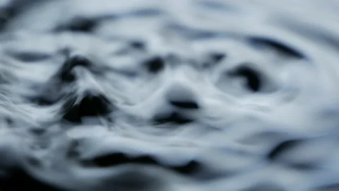 Vibration. Ripples on the surface of the liquid. Metallic luster. Resonance Stock Footage 139207747