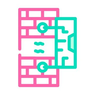 Vibration sensor color icon vector illustration color Stock-Illustration