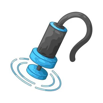 Vibration sensor illustration Illustrazione stock