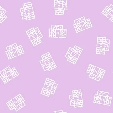 Vibration sensor line vector seamless pattern black イラスト素材