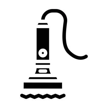 Vibration sensor module glyph icon vector illustration Stock Illustration