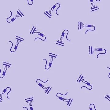 Vibration sensor module glyph vector seamless pattern Stock Illustration