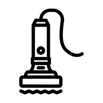 Vibration sensor module line icon vector illustration Stock Illustration