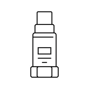 Vibration sensor module line icon vector illustration Stock Illustration