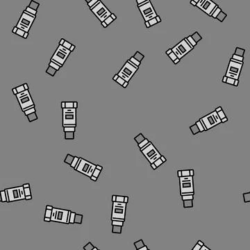 Vibration sensor module vector seamless pattern イラスト素材