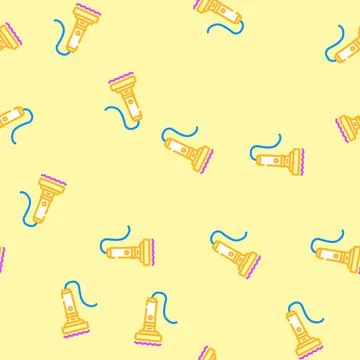 Vibration sensor module vector seamless pattern イラスト素材