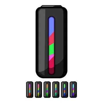 Vibration speaker music cartoon vector graphic 스톡 일러스트