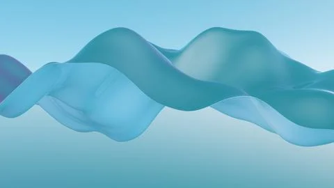 Vibrational waves of abstract forms representing the resonance achieved when  Stock Illustration