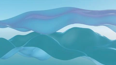 Vibrational waves of abstract forms representing the resonance achieved when  Stock Illustration