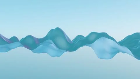 Vibrational waves of abstract forms representing the resonance achieved when  Stock Illustration