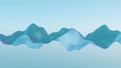 Vibrational waves of abstract forms representing the resonance achieved when  Stock Illustration