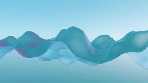 Vibrational waves of abstract forms representing the resonance achieved when  Stock Illustration