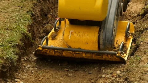 Vibratory Plate Compactor angle Video stock 89298269