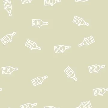 Vibrometer measuring equipment line vector seamless pattern Illustrazione stock