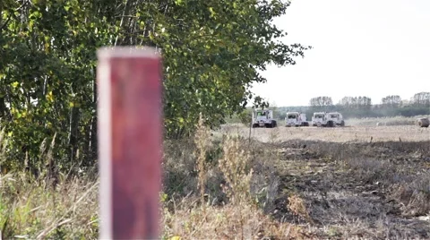 Vibroseis at Work Stock Footage 44213130