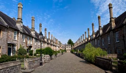 Vicars' Close in Wells Stock Photos