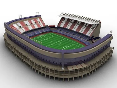 Vicente Calderon Stadium 3D Model