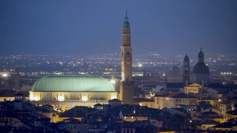 Vicenza - The Basilica Stock Footage 86894380