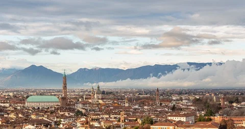 Vicenza, the city of Palladio Stock Footage