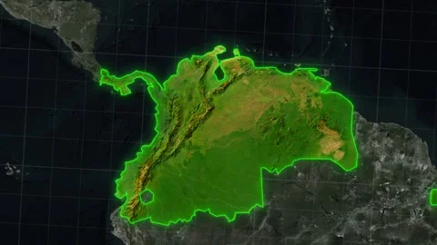 Viceroyalty of New Granada Map Animation Stock Footage 339632893