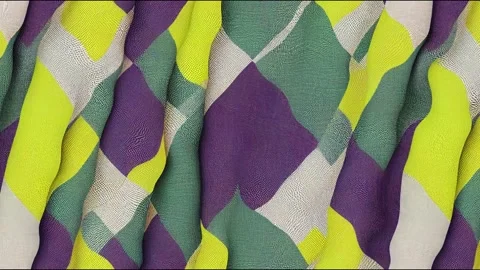 Vichy check plaid animation set in pastel purple, green, Stock Footage 220127572