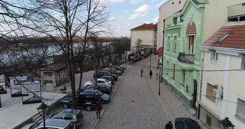 Vicinity of St. Michael's Cathedral, Belgrade Stock Footage 90093978