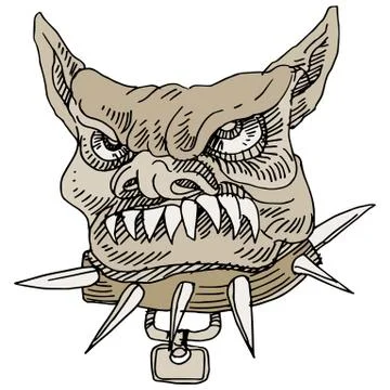 Vicious bulldog Stock Illustration