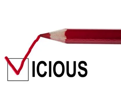 Vicious message Stock-Fotos