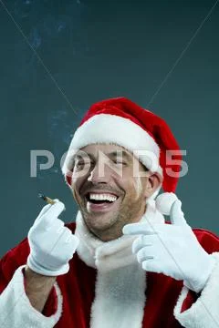 Vicious Santa Stock Photos