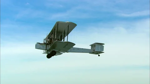 Vickers Vimy air to air Stock Footage 47679691