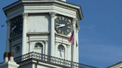 Vicksburg Courthouse clock 1 Stock Footage 42653584