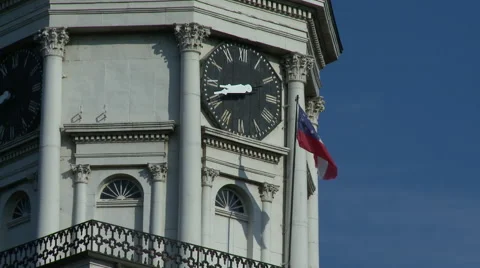 Vicksburg Courthouse clock 2 Stock Footage 42653006
