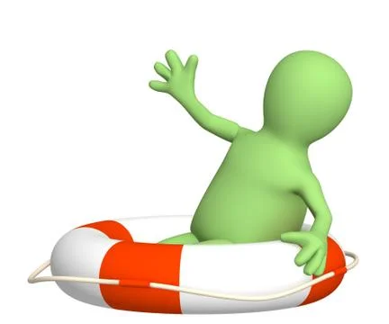 Victim Stock Illustration