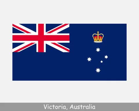 Victoria Australia Flag 库存插图