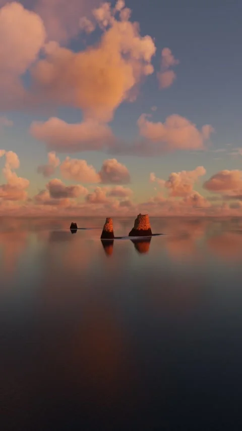 Victoria - Australia on the Ocean coast between Peterborough and Warrnambool Stock-Footage 283142453