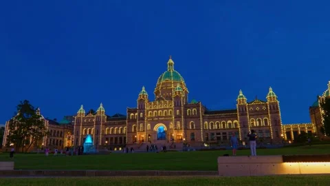 Victoria, BC, Canada – July 2, 2026: British Columbia Parliament Buildings 库存影片 338209341