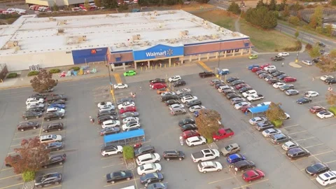 Victoria, British Columbia, Canada. September 02, 2024: Walmart parking lot Stock Footage 285181553