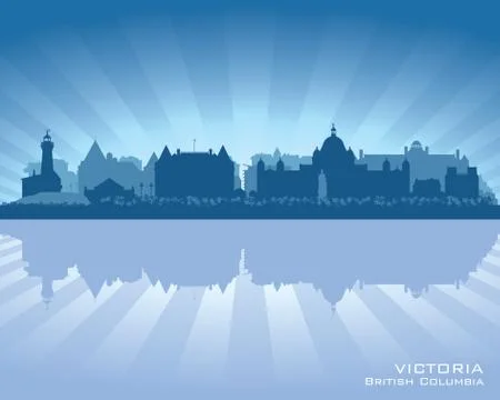 Victoria, canada skyline Stock Illustration