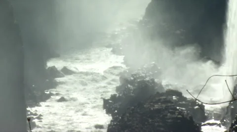 Victoria Falls Below 스톡 동영상 47495578