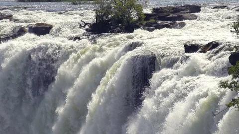 Victoria Falls Slow Motion Stock Footage 84375121