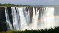 Victoria Falls, Zimbabwe, Africa Wilderness Landscape Stock Footage