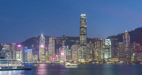 Victoria Harbor Stock Footage 88989124