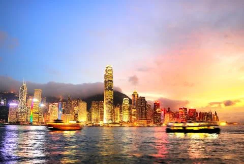 Victoria harbor Stock Photos